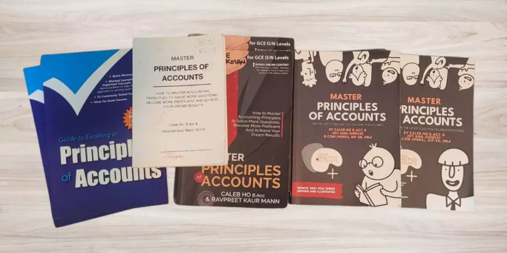 Several editions of the Master POA Study Guide displayed together